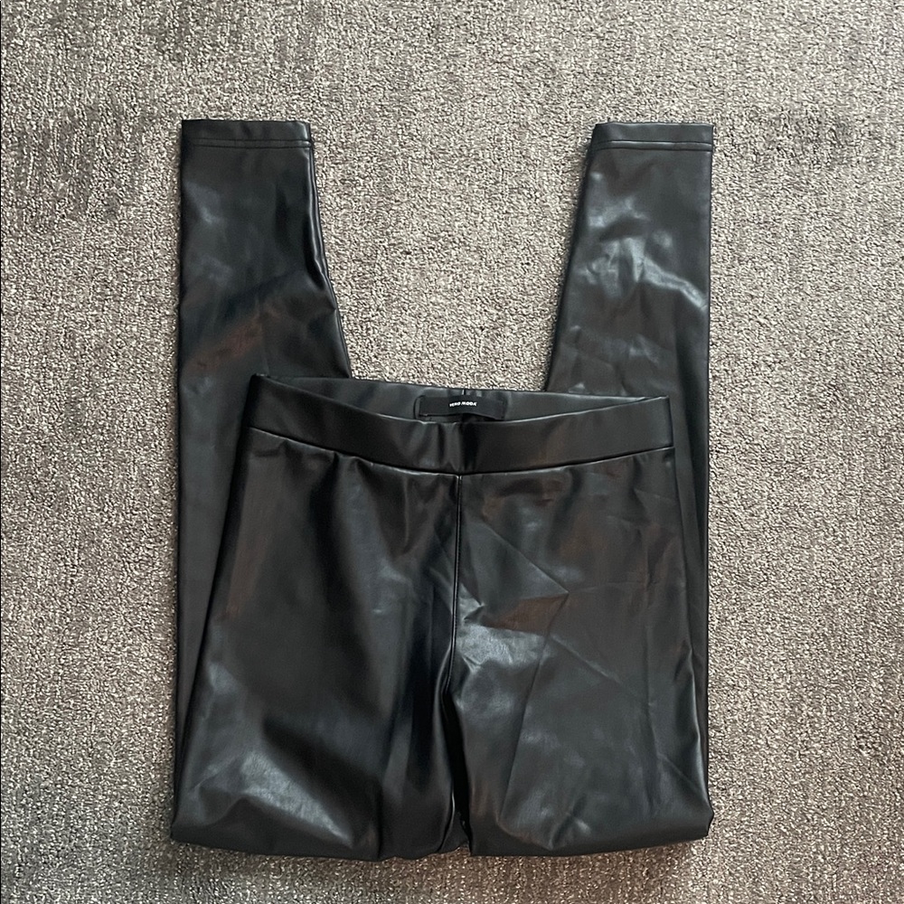 Vero Moda Black Leather Look Pants